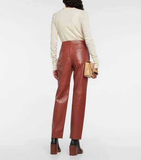 商品Chloé|皮革高腰裤装,价格¥16201,第3张图片详细描述