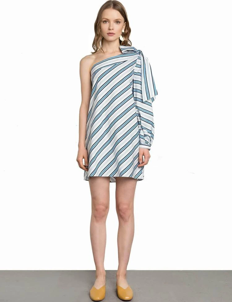 商品Pixie Market|Audrey Bow Tie One Sleeve Dress,价格¥265,第1张图片