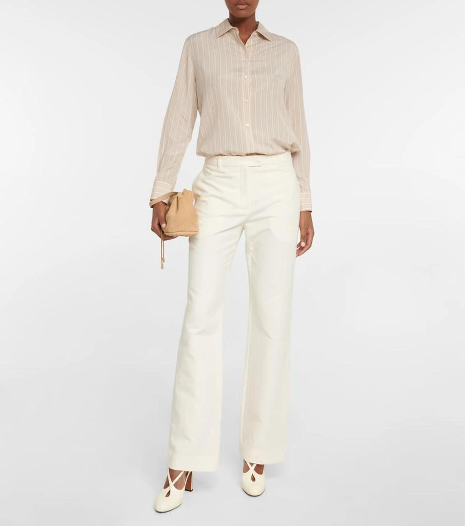 商品Loro Piana|Idelle striped silk shirt,价格¥13727,第2张图片详细描述