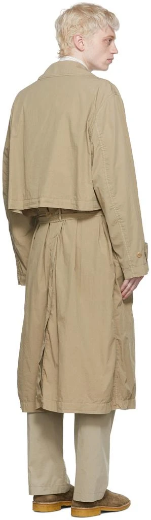 商品Lemaire|Khaki Cotton Trench Coat,价格¥5713,第3张图片详细描述