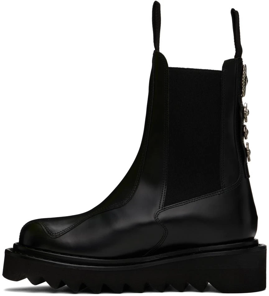 商品Toga Pulla|SSENSE Exclusive Black Leather Chelsea Boots,价格¥3370,第3张图片详细描述