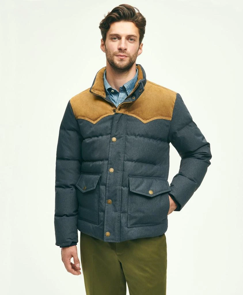 商品Brooks Brothers|Down Denim Puffer Coat,价格¥1984,第1张图片