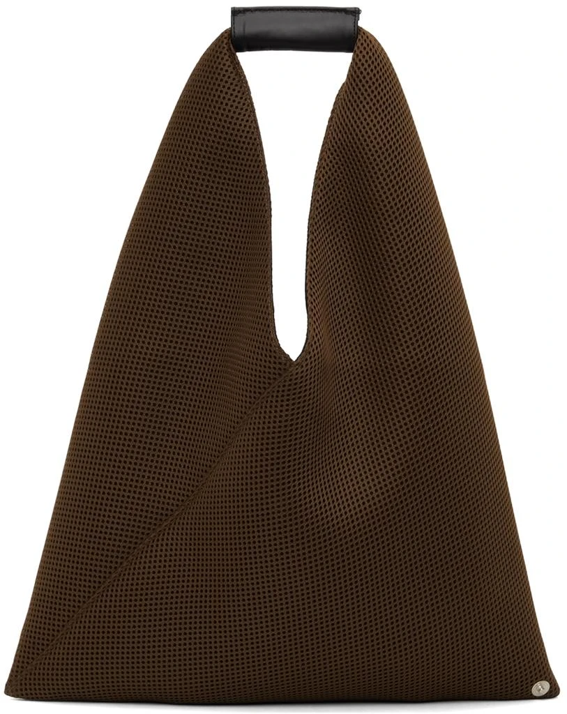 商品MAISON MARGIELA|Brown Mesh Small Triangle Tote,价格¥930,第1张图片