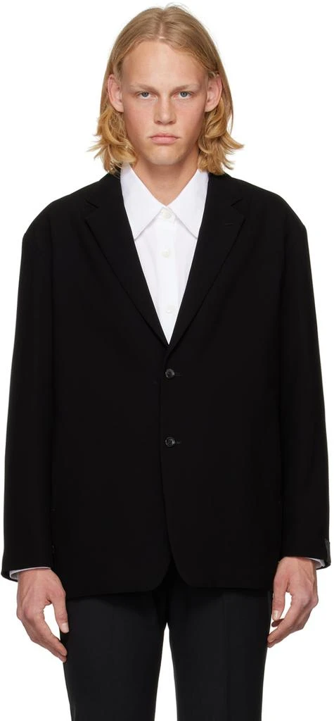商品n.hoolywood|Black Notched Lapel Blazer,价格¥1857,第1张图片