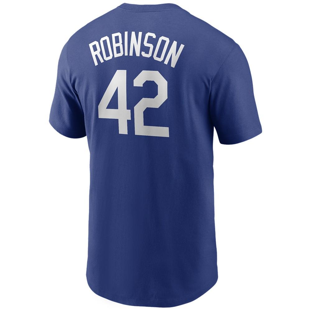 Brooklyn Dodgers Men's Coop Jackie Robinson Name and Number Player T-Shirt商品第1张图片规格展示