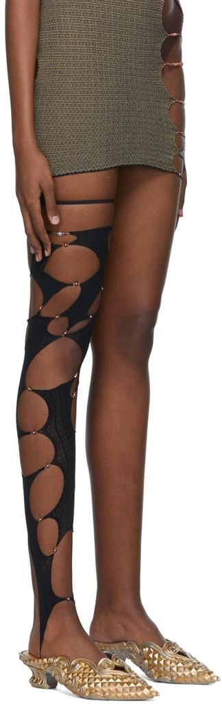 商品RUI|Black Single Cropped Thigh-High Sock,价格¥594,第2张图片详细描述