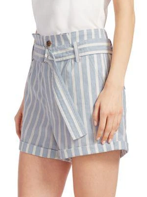 商品FRAME|Striped Paperbag Shorts,价格¥558,第3张图片详细描述