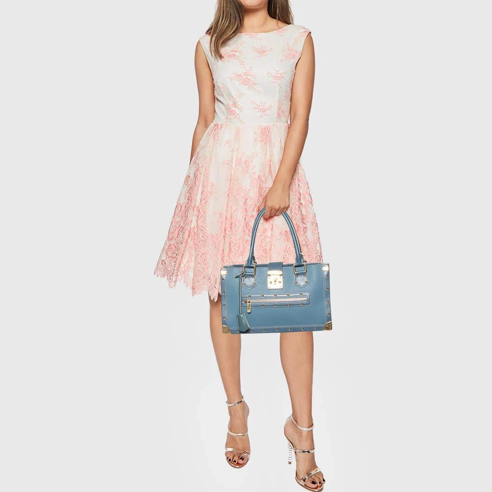 商品[二手商品] Louis Vuitton|Louis Vuitton Blue Leather Suhali Le Fabuleux Bag,价格¥5035,第2张图片详细描述