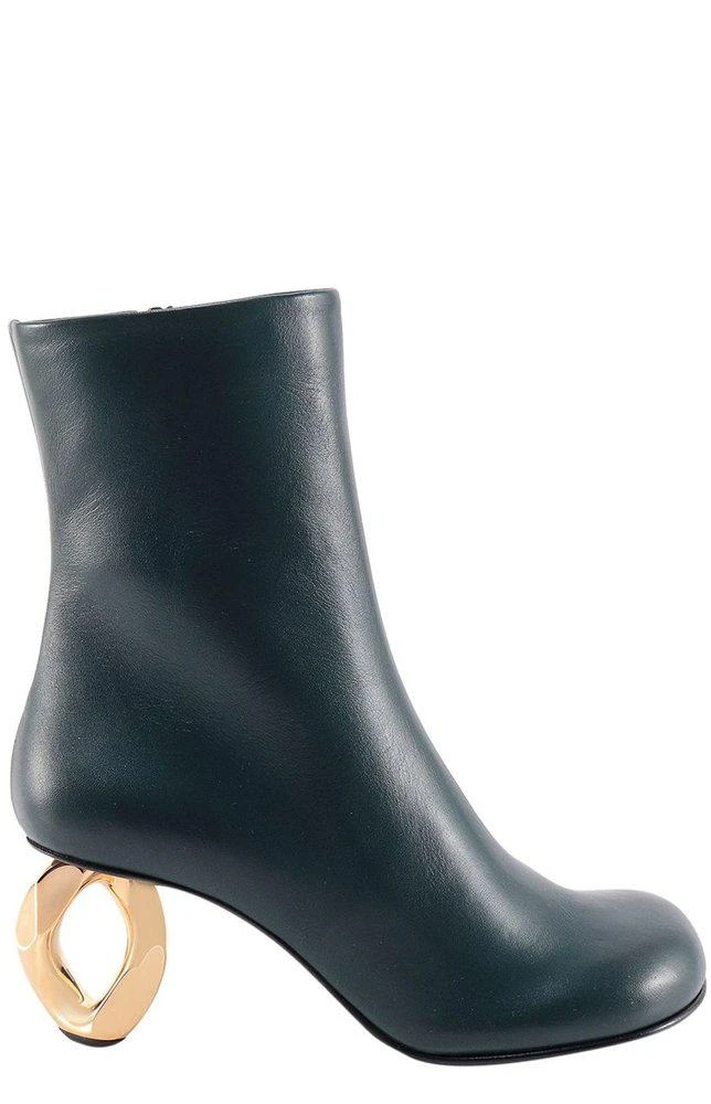 商品JW Anderson|JW Anderson Zipped Mid-Heeled Boots,价格¥2748,第1张图片