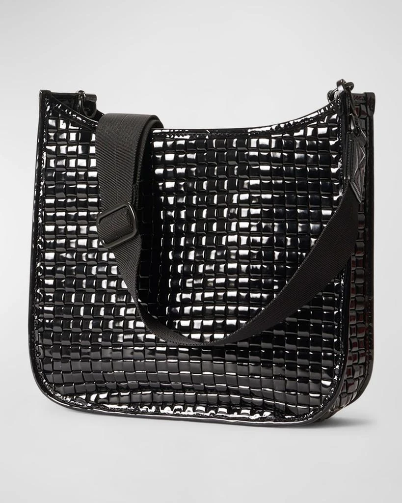 商品MZ Wallace|Woven Patent Box Crossbody Bag,价格¥2819,第4张图片详细描述