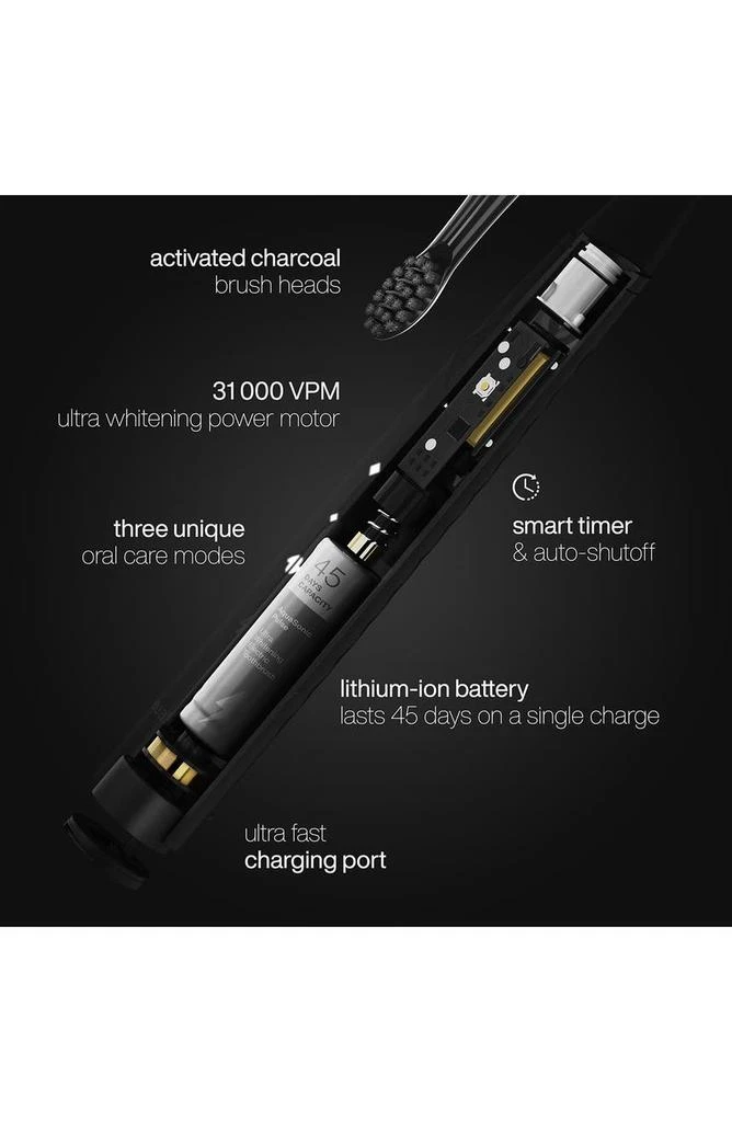 商品AquaSonic|Pulse Ultra Whitening Electric Toothbrush - Midnight Black,价格¥227,第5张图片详细描述