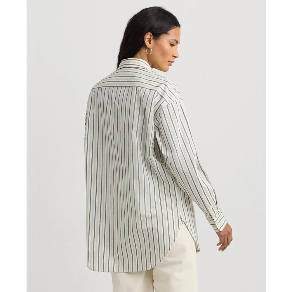 商品Ralph Lauren|Women's Cotton Striped Shirt, Regular & Petite,价格¥262,第2张图片详细描述