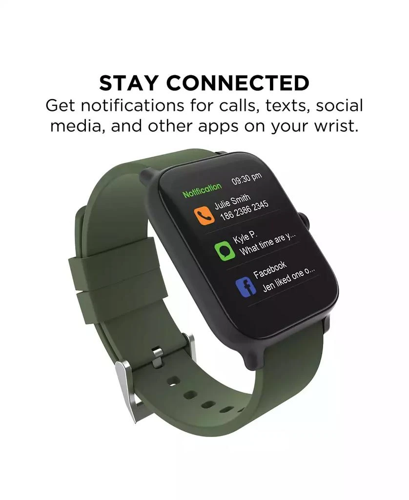 商品24/7 EVO|Unisex Olive Silicone Strap Smartwatch 37.5mm,价格¥486,第3张图片详细描述