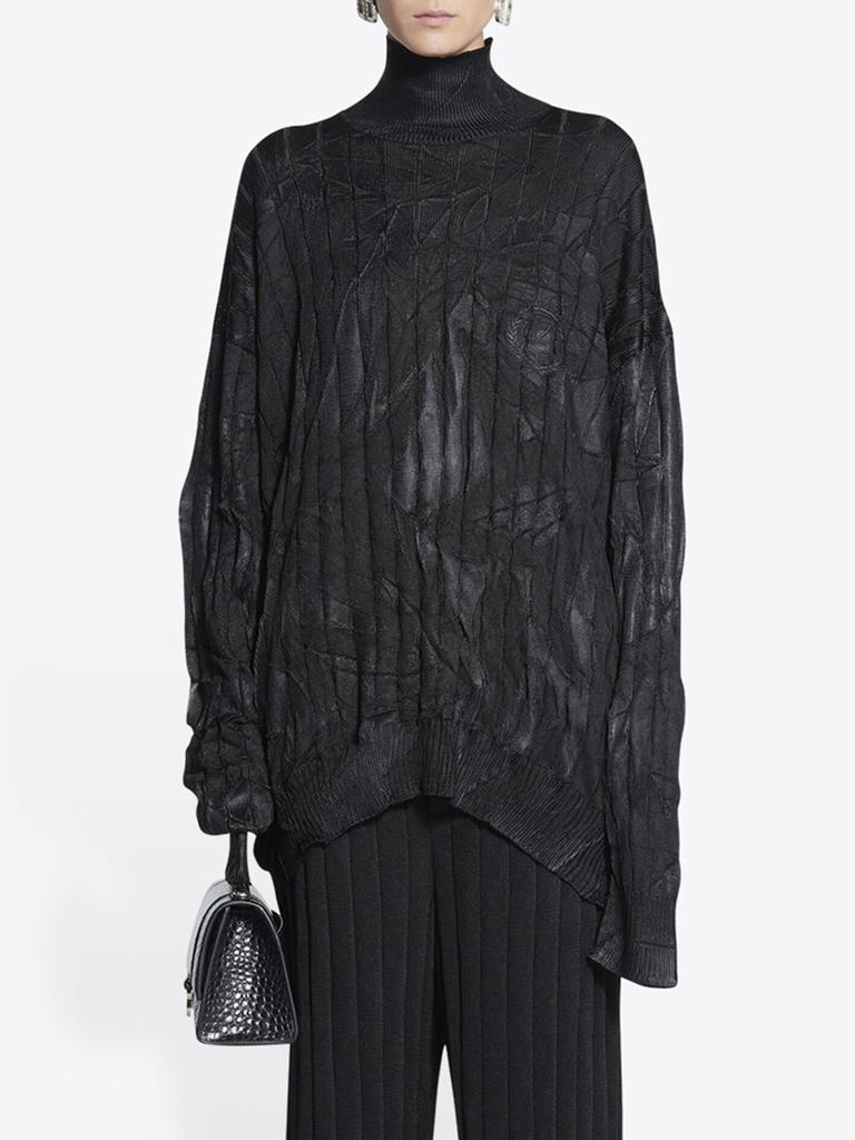 商品Balenciaga|Creased ribbed pullover,价格¥7954,第4张图片详细描述