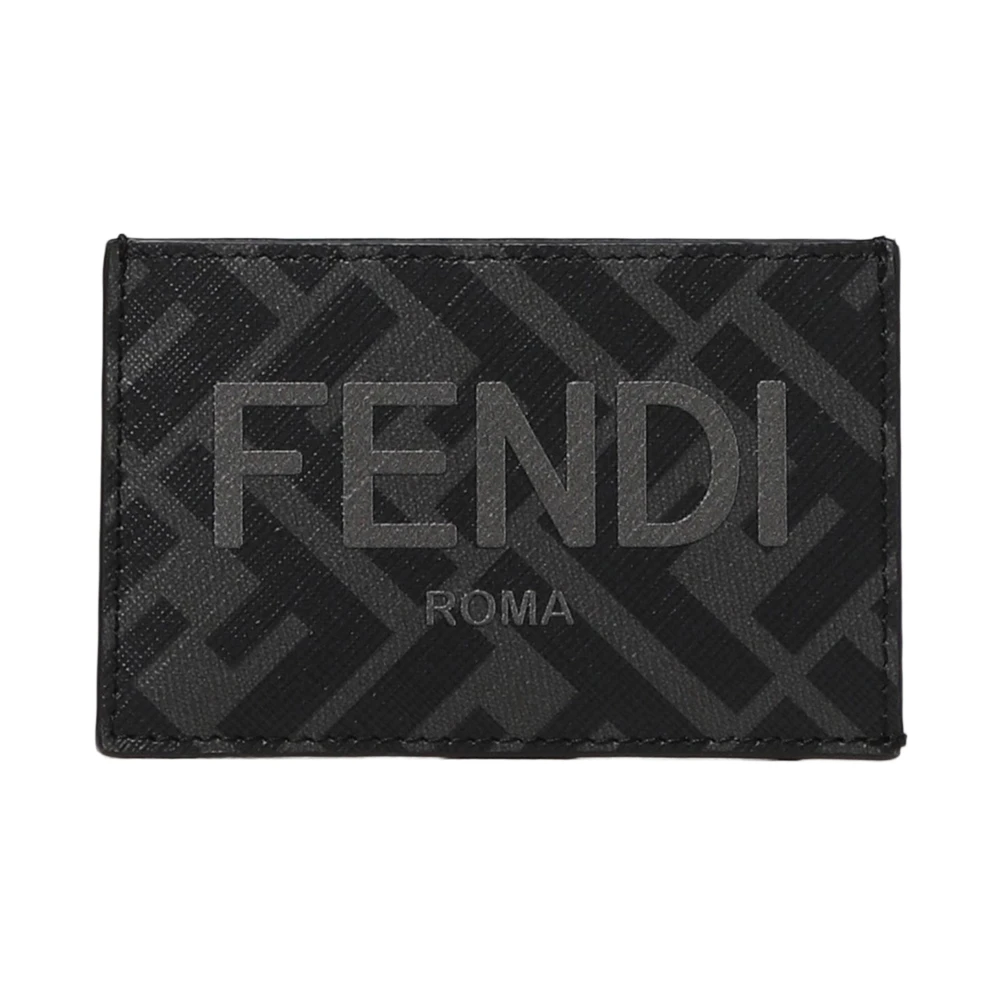 商品Fendi|FENDI 男士灰色皮革卡夹 7M0328-AJJ8-F0TUH,价格¥1775,第1张图片