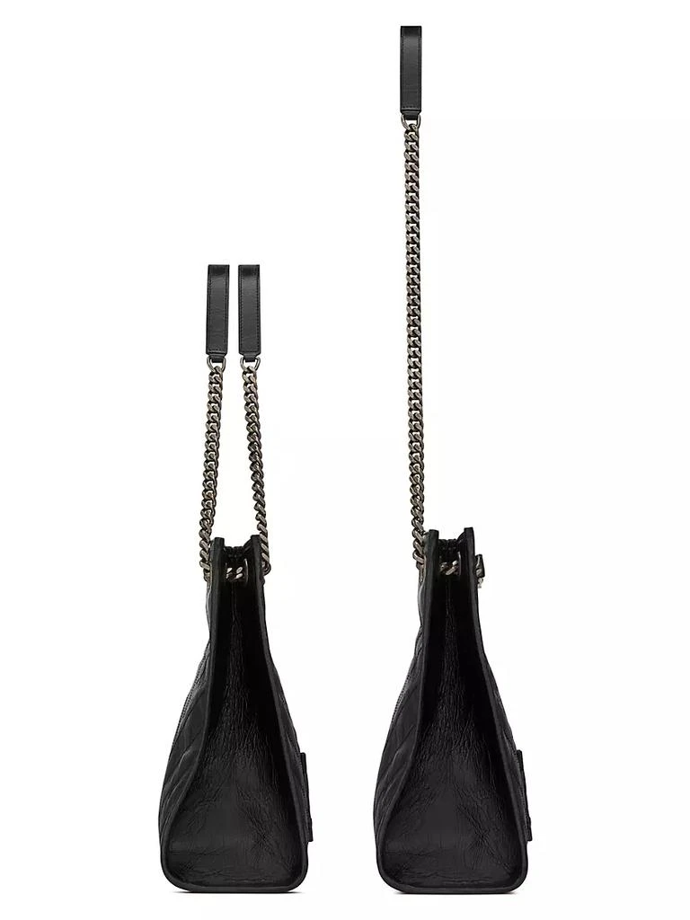 商品Yves Saint Laurent|Niki Medium Shopping Bag In Crinkled Vintage Leather,价格¥17648,第4张图片详细描述