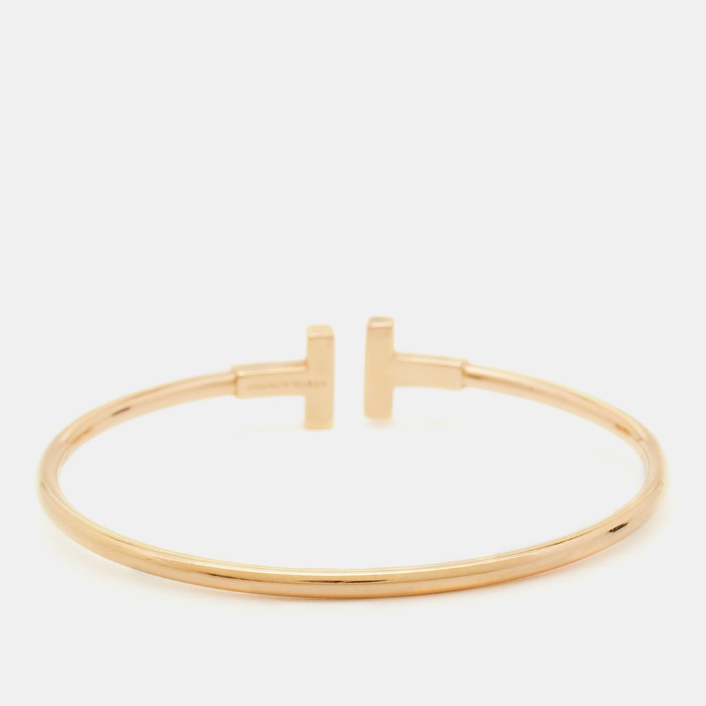 Tiffany & Co. Tiffany T Wire Diamonds 18k Rose Gold Bracelet商品第3张图片规格展示