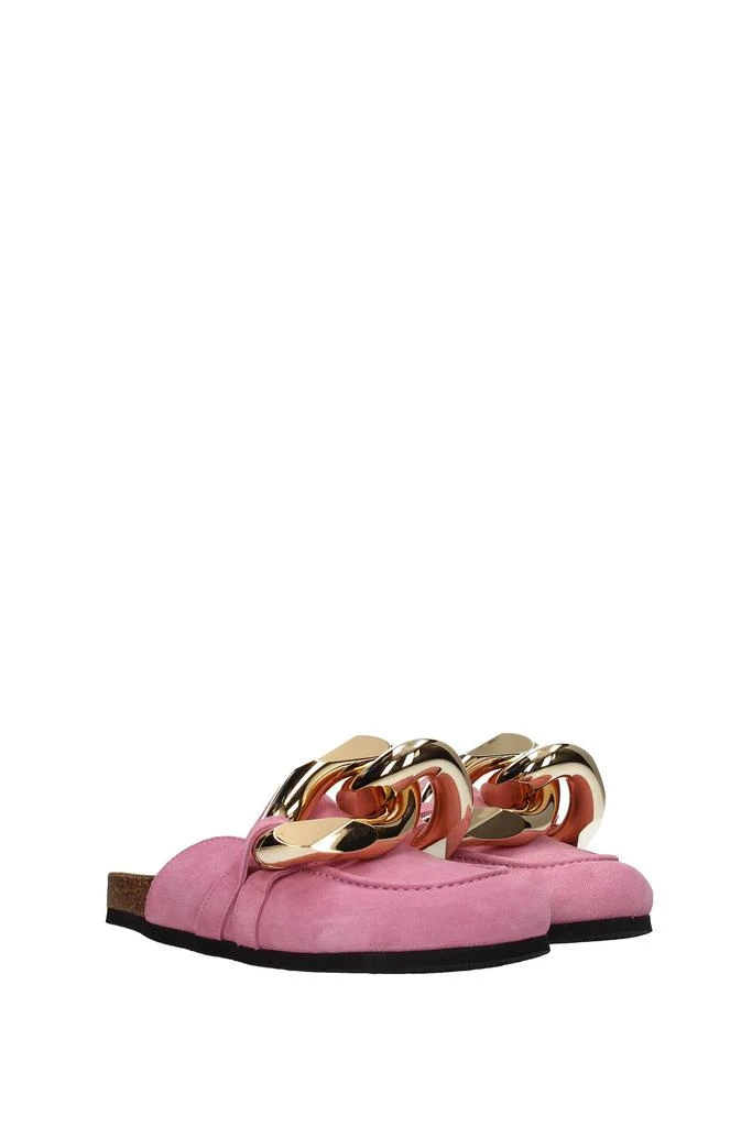 商品JW Anderson|Slippers and clogs Suede Pink,价格¥2051,第2张图片详细描述