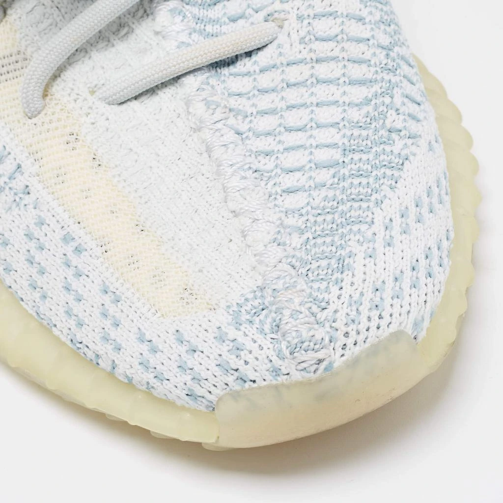 Yeezy x Adidas Blue/White Knit Fabric Boost 350 V2 Cloud White Non-Reflective Sneakers Size 37 1/3 商品