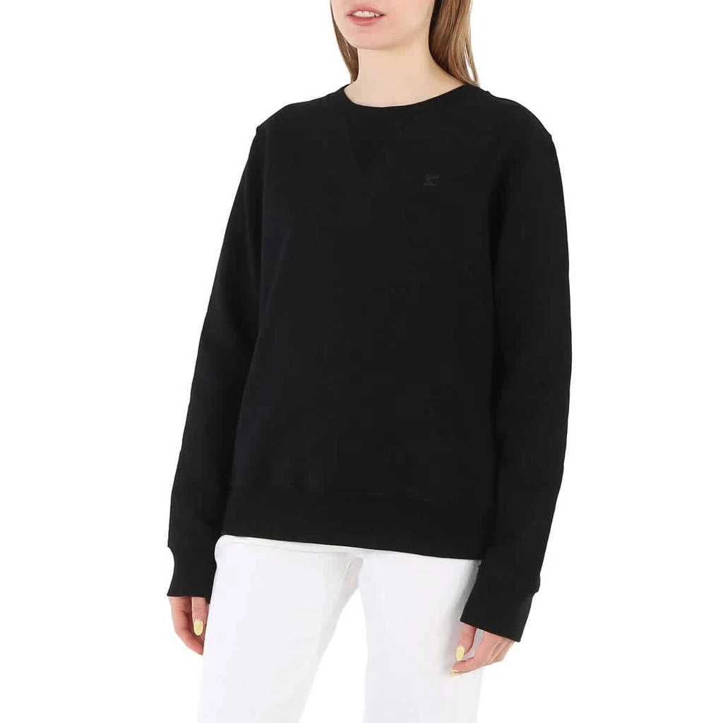 商品MAISON MARGIELA|Maison Margiela Black Logo-Embroidered Cotton Sweatshirt,价格¥1003,第2张图片详细描述