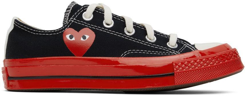 商品Comme des Garcons|Black & Red Converse Edition Chuck 70 Low-Top Sneakers,价格¥1252,第1张图片