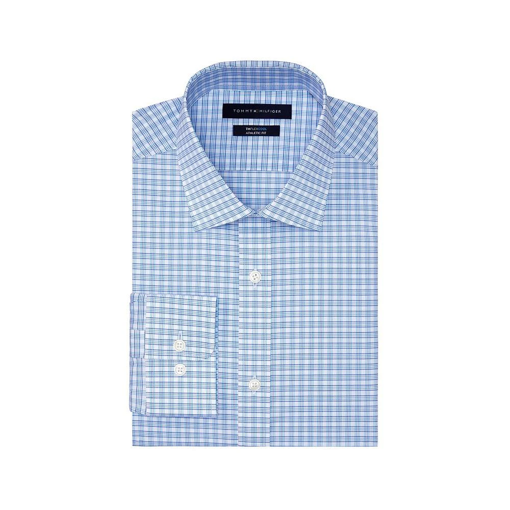 商品Tommy Hilfiger|Men's Th Flex Cool Athletic Fit Dress Shirt,价格¥245,第1张图片