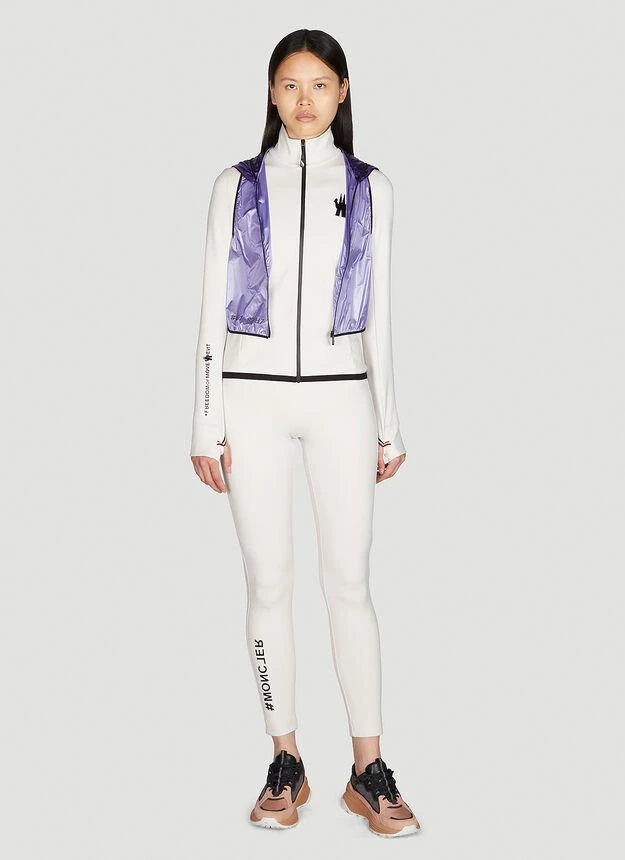 商品Moncler|Zip Gilet Track Jacket in Purple,价格¥7553,第2张图片详细描述