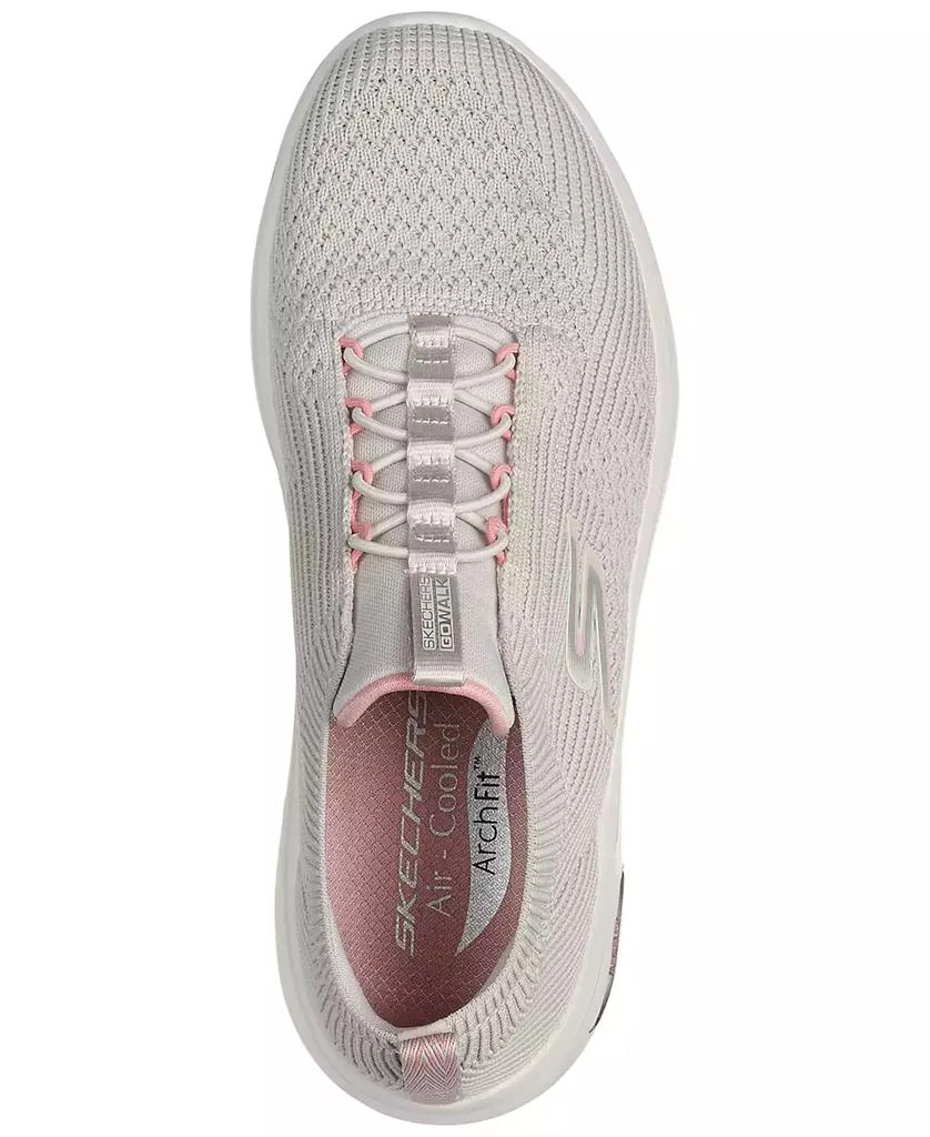 商品SKECHERS|Women's GO WALK Arch Fit- Crystal Waves Walking Sneakers from Finish Line,价格¥375,第5张图片详细描述