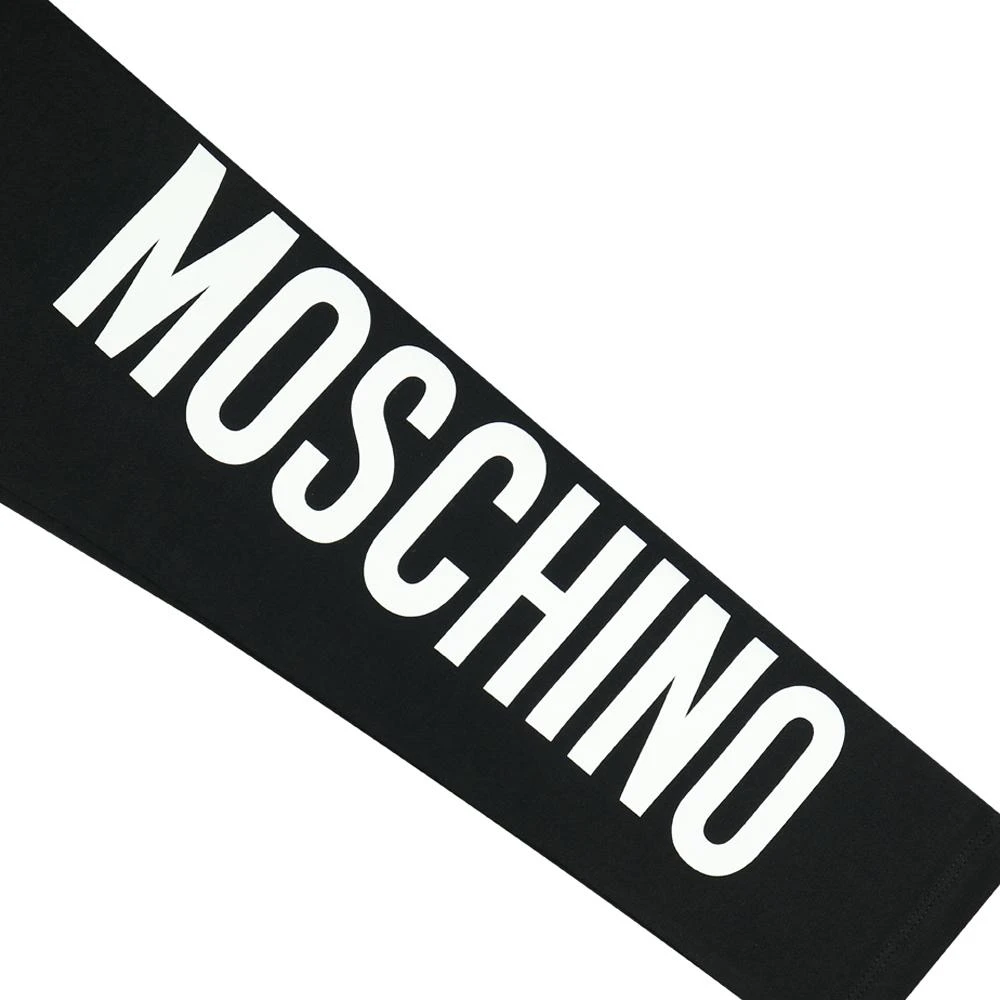 商品Moschino|Girls Black Logo Print Leggings,价格¥220,第2张图片详细描述