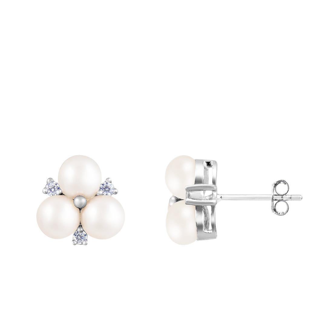 商品Splendid Pearls|Sterling Silver Pearl 5.5-6mm Earrings,价格¥316,第3张图片详细描述