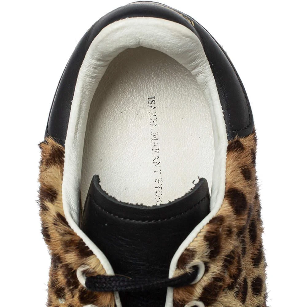 Isabel Marant Brown/Black Leopard Print Pony Hair And Leather Sneakers Size 36 商品