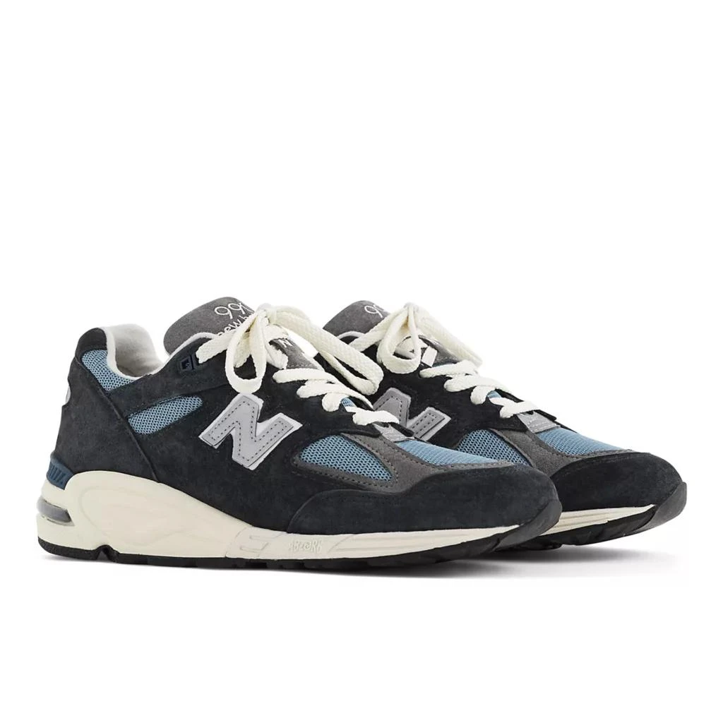 商品New Balance|男款 Teddy Santis联名 新百伦 990v2 美产休闲鞋 海军蓝,价格¥1466,第2张图片详细描述