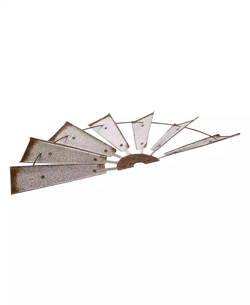 商品Glitzhome|Farmhouse Galvanized Half Wind Spinner Wall Decor,价格¥447,第4张图片详细描述