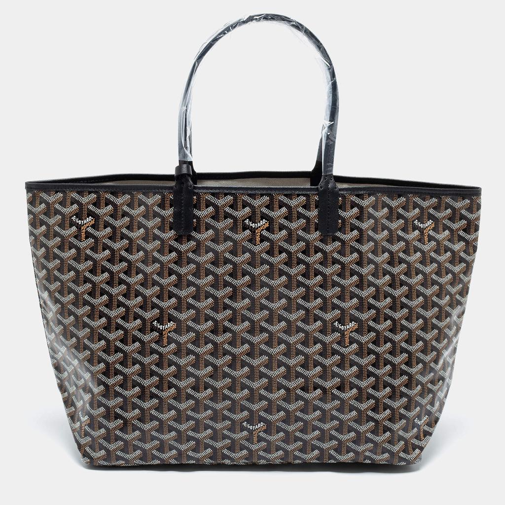 Goyard Black Goyardine Coated Canvas and Leather Saint Louis PM Tote商品第1张图片规格展示