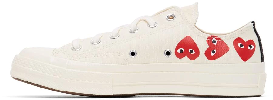 商品Comme des Garcons|Off-White Converse Edition Multiple Hearts Chuck 70 Low Sneakers,价格¥1197,第3张图片详细描述