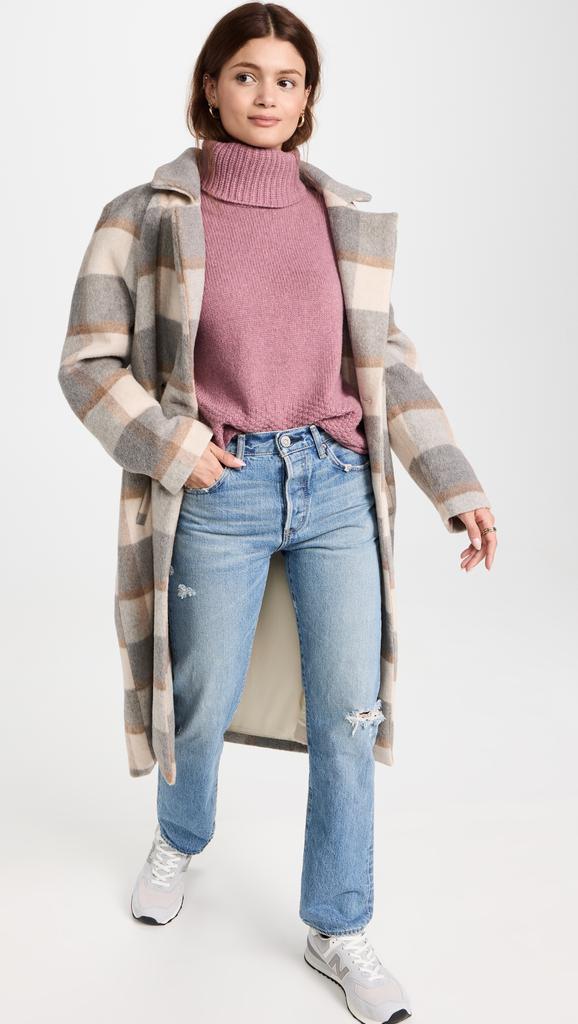 Madewell Corsica Stitch Mix Turtleneck商品第5张图片规格展示