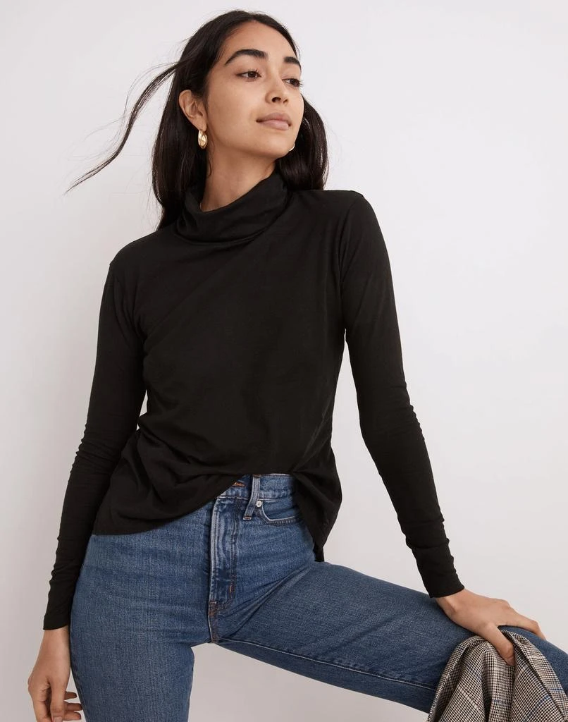 商品Madewell|Whisper Cotton Turtleneck Tee,价格¥80,第1张图片