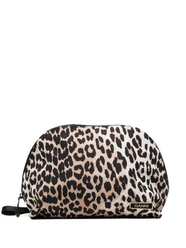 商品Ganni|Recycled Tech Vanity Bag In Leopard,价格¥486,第1张图片