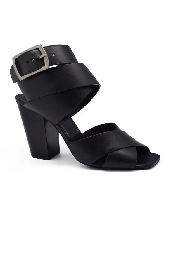 商品Yves Saint Laurent|Luxury shoes for women saint laurent sandals in black leather,价格¥4024,第3张图片详细描述
