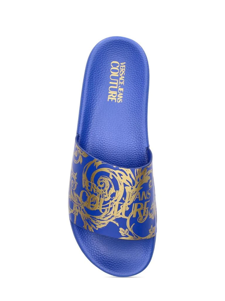 商品Versace|Baroque Print Rubber Slide Sandals,价格¥368,第4张图片详细描述