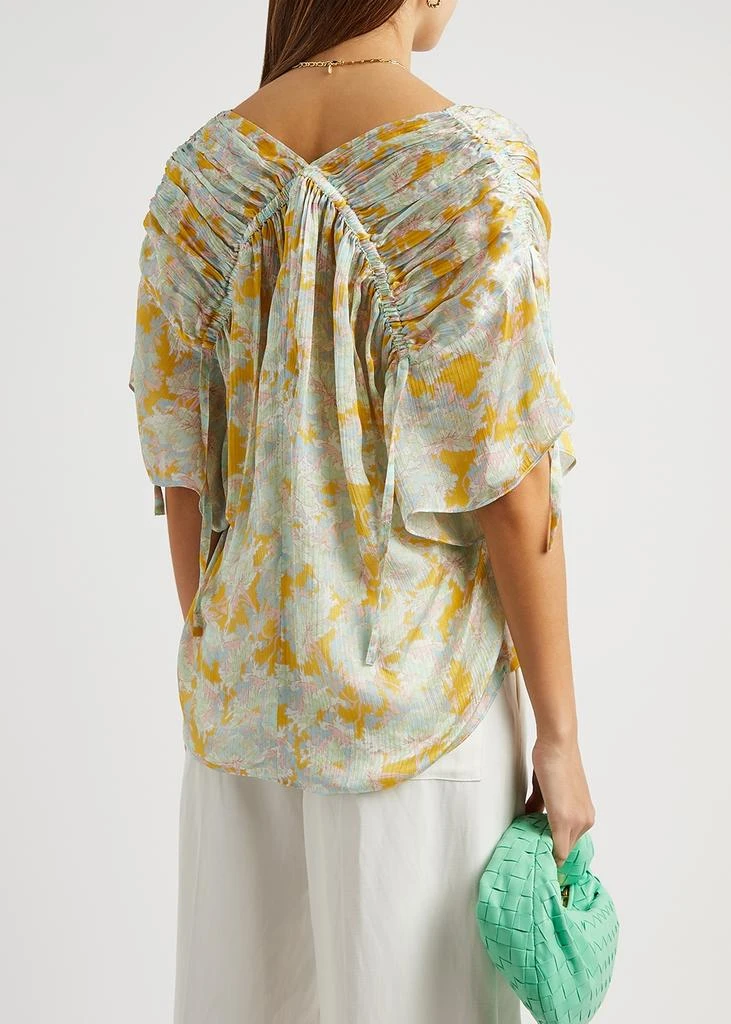 商品Vince|Floral-print silk-georgette blouse,价格¥3071,第3张图片详细描述