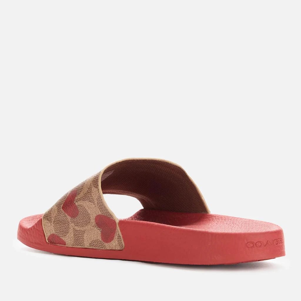 商品Coach|Coach Women's Udele Slide Sandals - Electric Red,价格¥589,第2张图片详细描述