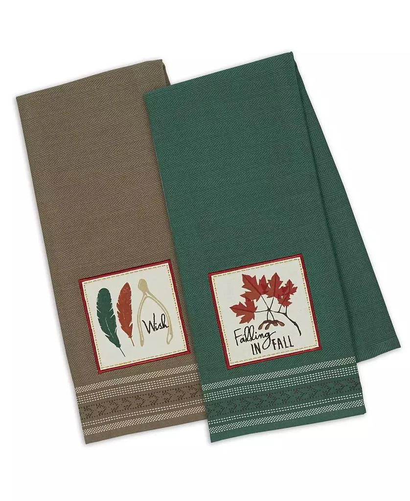 商品Design Imports|Falling in Fall Embroidered Dishtowel,价格¥127,第1张图片