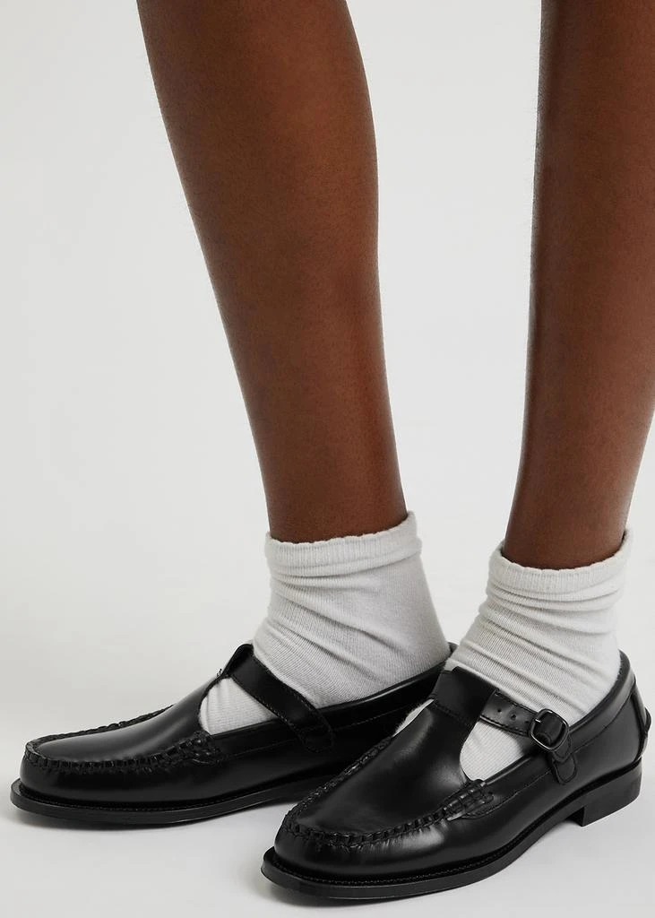 商品Hereu|Alber black leather T-bar loafers,价格¥1452,第5张图片详细描述