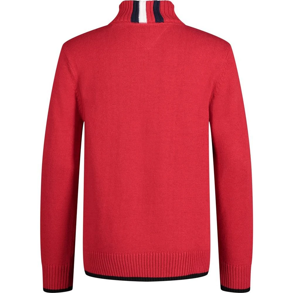 商品Tommy Hilfiger|Little Boys Solid With Chest Zip Sweater,价格¥162,第2张图片详细描述