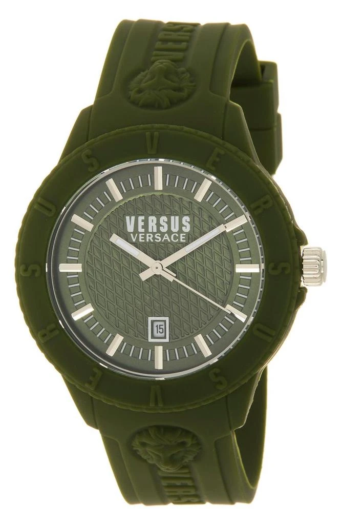 商品Versace|Men's Tokyo R Silicone Strap Watch, 43mm,价格¥375,第1张图片