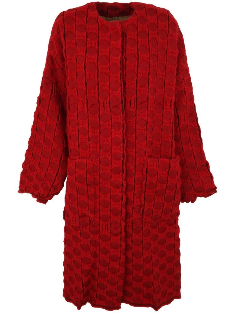 商品Uma Wang|Uma Wang All-Over Patterned Long-Sleeved Coat,价格¥12987,第1张图片