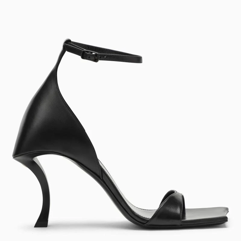 商品Balenciaga|Hourglass 100 black leather sandal,价格¥7195,第1张图片