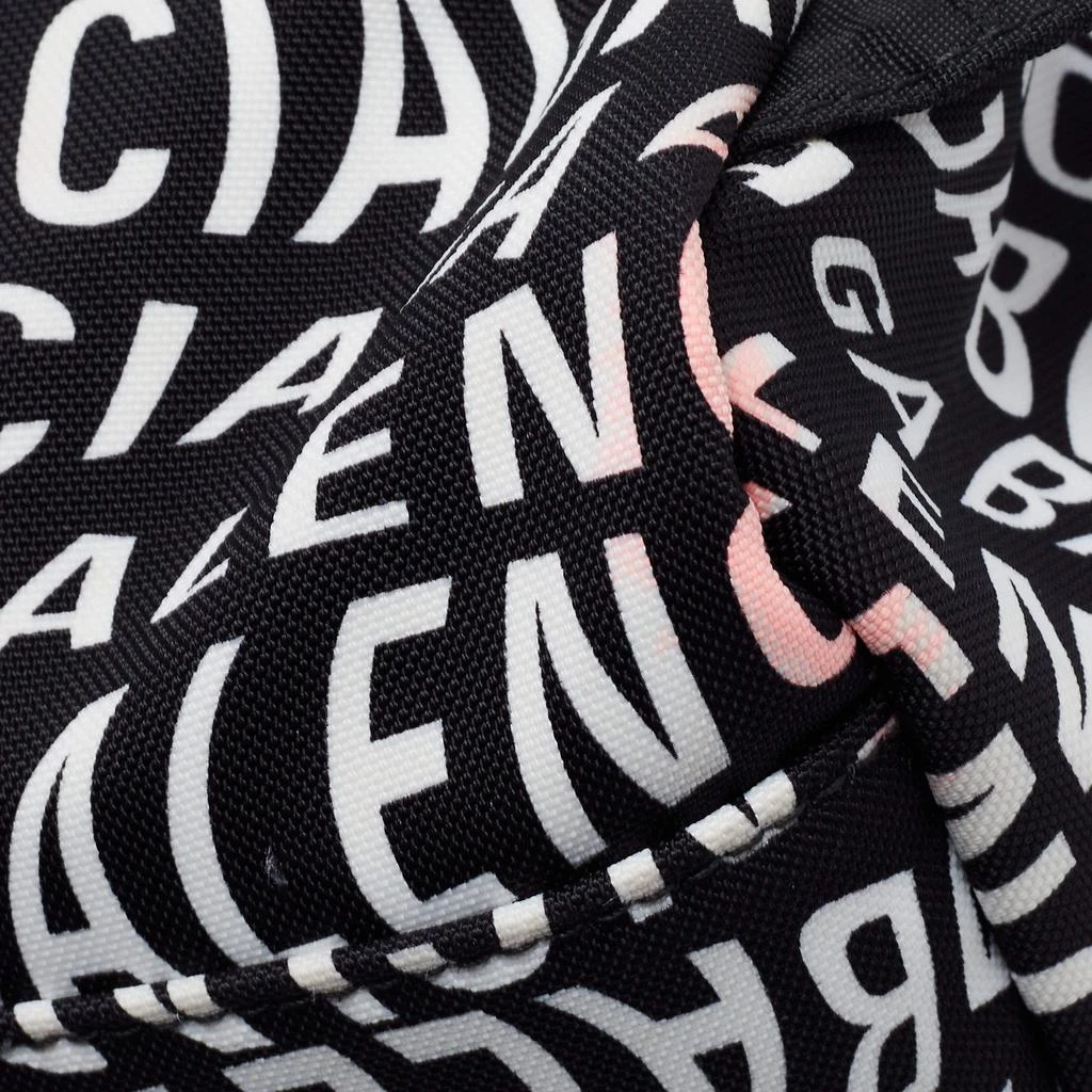 Balenciaga Black/White All Over Logo Print Nylon Backpack 商品