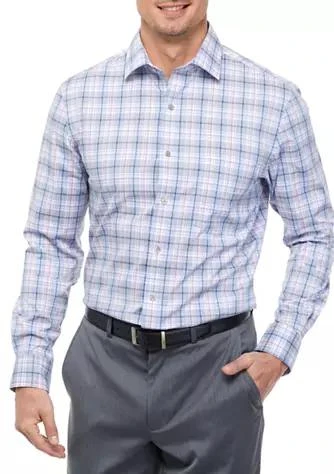 商品Van Heusen|Heusen Regular Fit Ultra Flex Plaid Dress Shirt,价格¥226,第1张图片